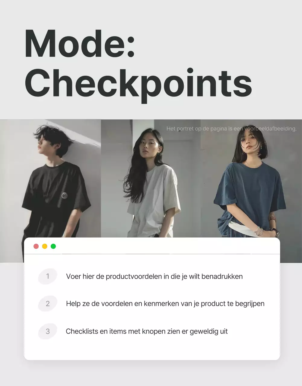 Checkpoints promoten in trendy modecentra in grijs en lichtblauw