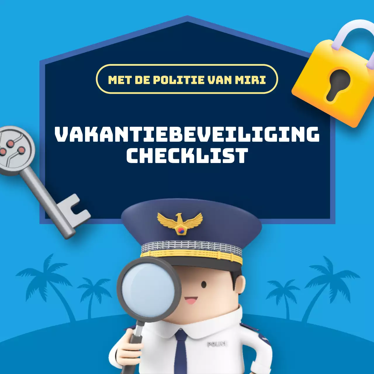 Veiligheidstips voor de feestdagen in blauw gemarkeerd