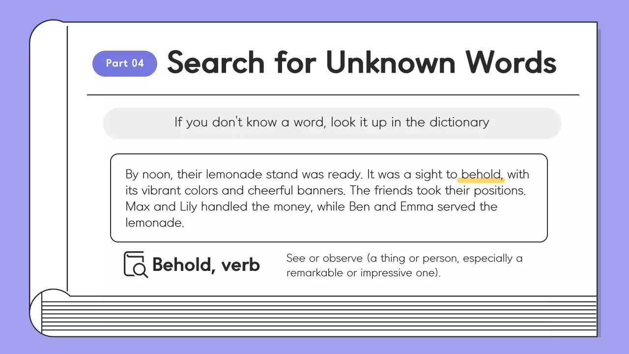 Purple Simple Reading Guide Presentation