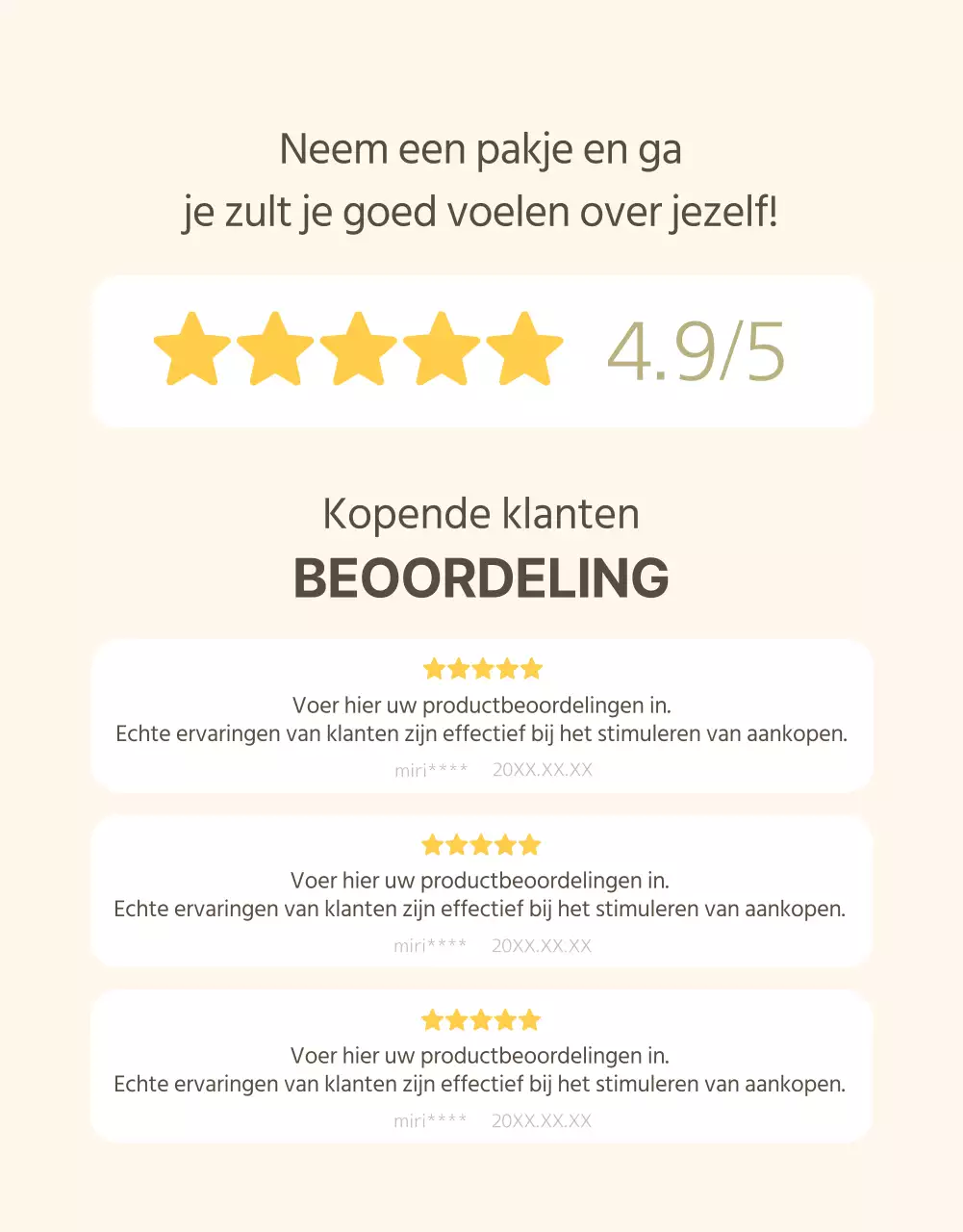 Sojamelk promoten in een moderne stijl in beige en kaki