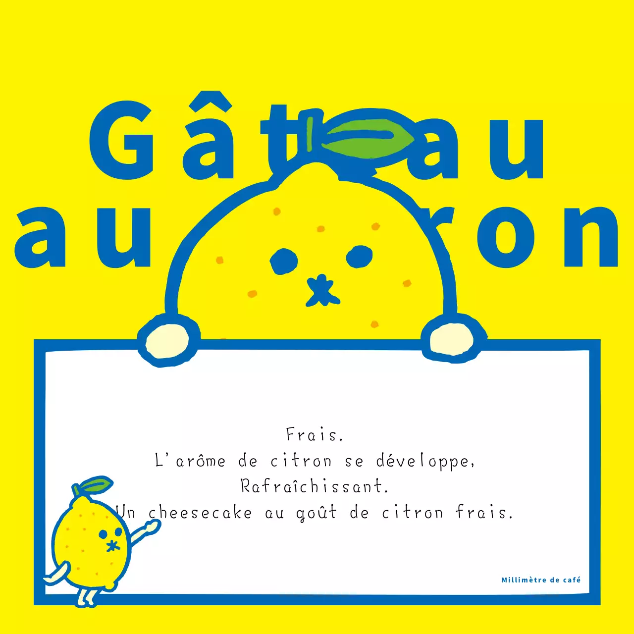 Promouvoir un menu percutant en jaune et bleu