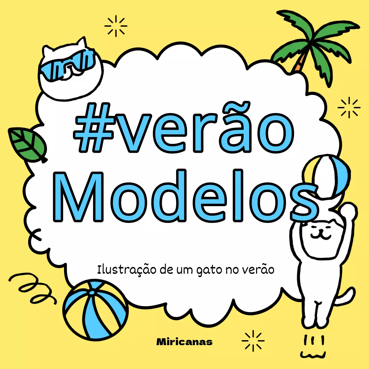 Promova os seus eventos de verão com amarelo e azul claro