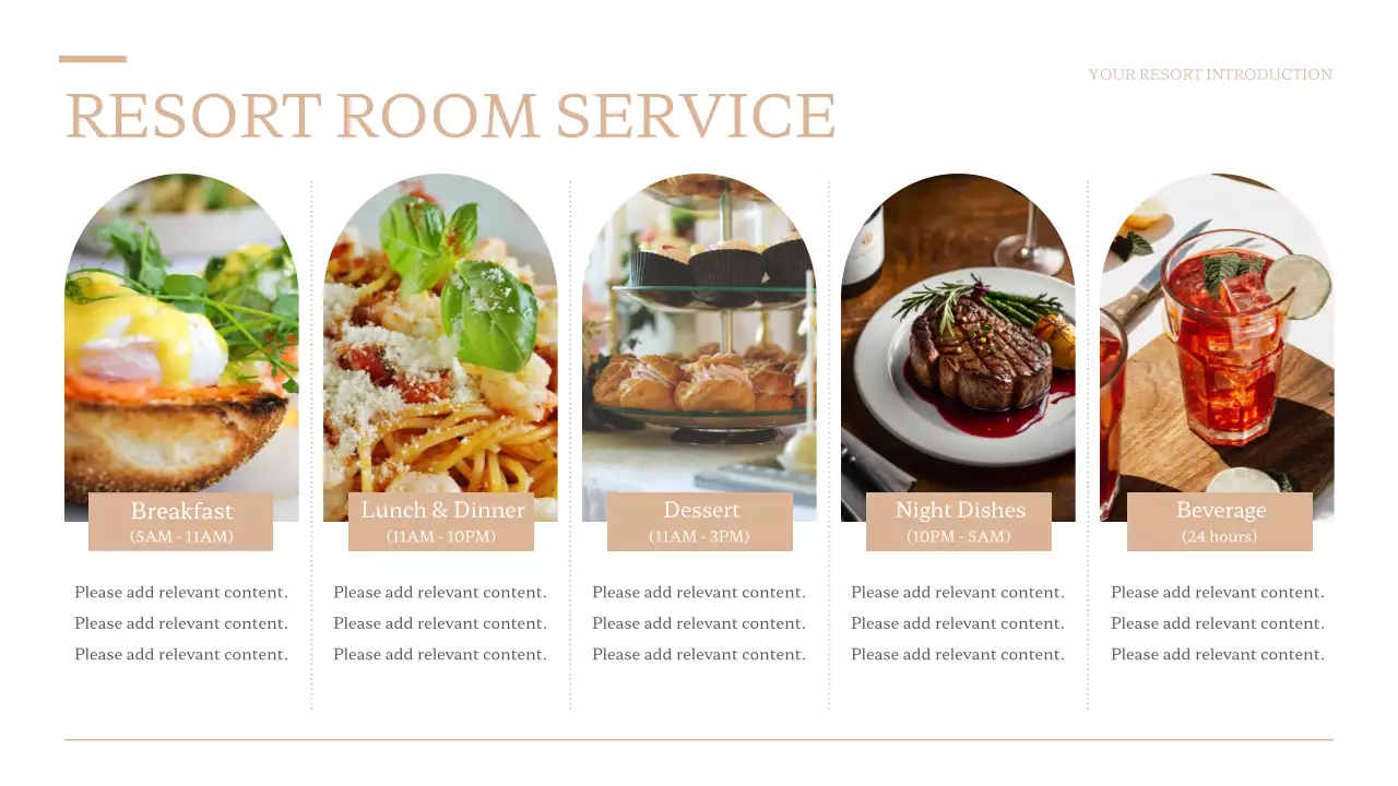 Beige Modern Resort Promotion Presentation