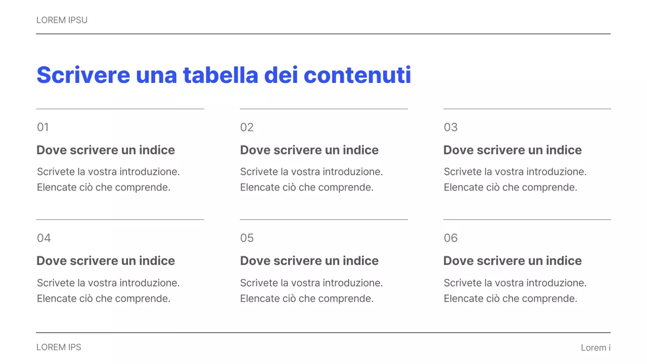 Semplice relazione aziendale stampabile in grigio e blu