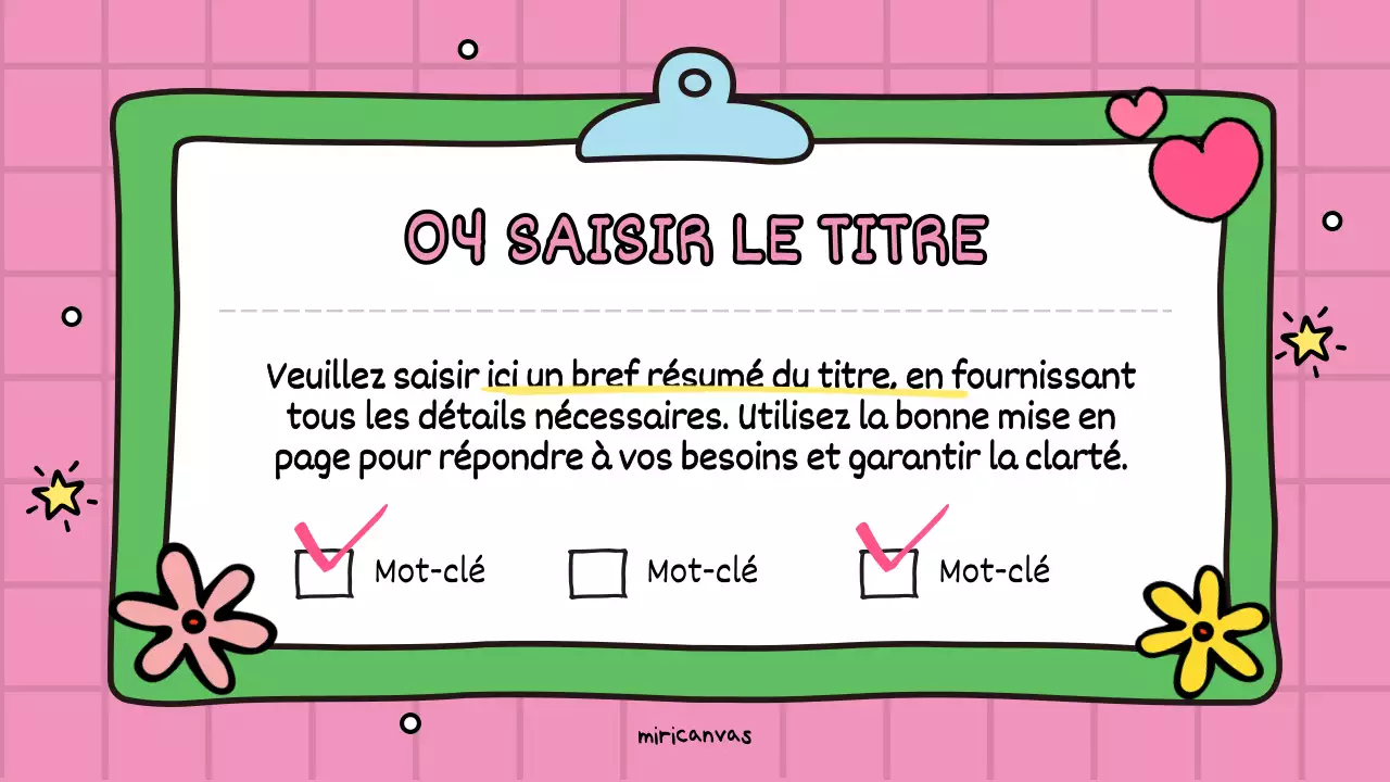 Une jolie promotion éducative rose et verte