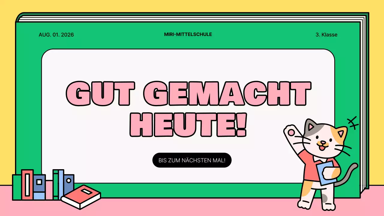 Niedlicher Lesestoff in Rosa und Grün