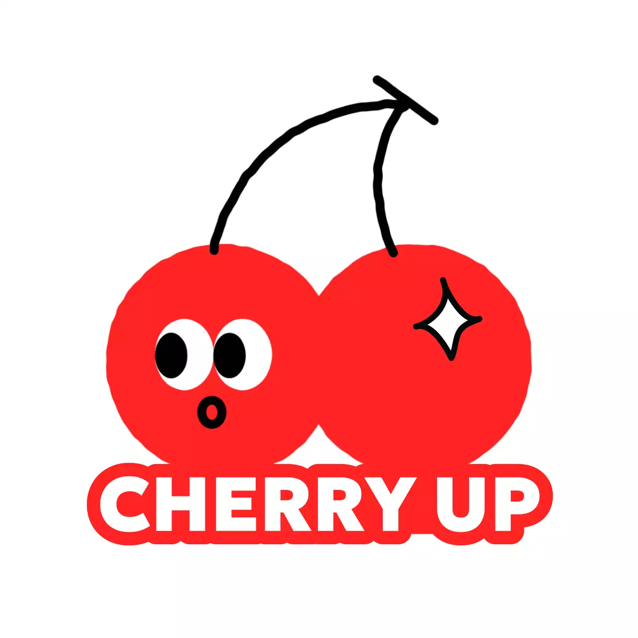 Kitschy design with cute fruit characters and fun phrases