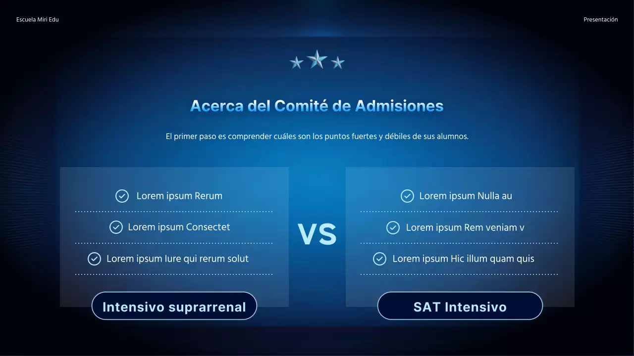 Promocione una conferencia especial con un sencillo fondo degradado en azul marino