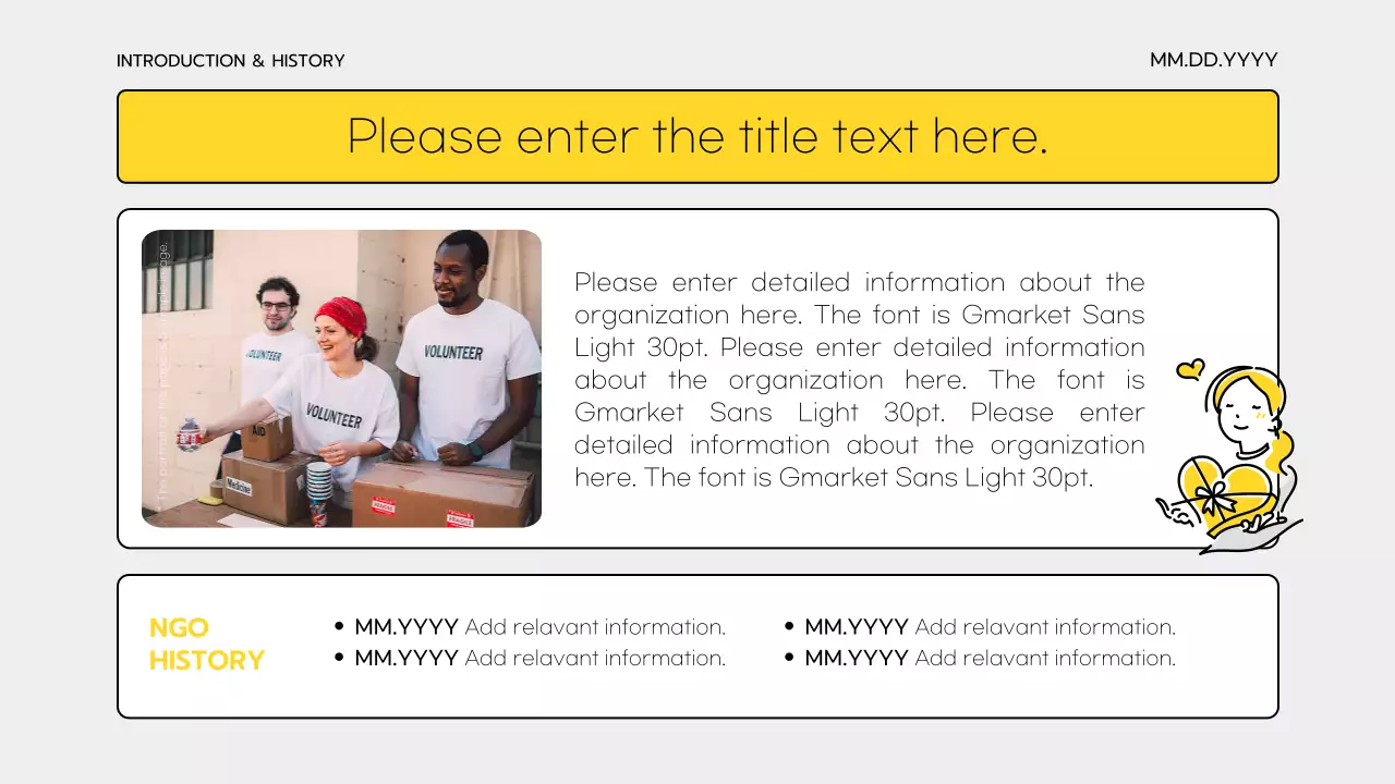 Simple yellow and gray corps training materials