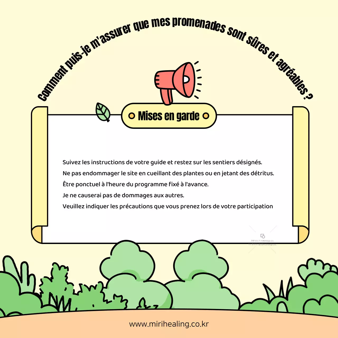 Promouvoir la marche jaune et verte pour la guérison