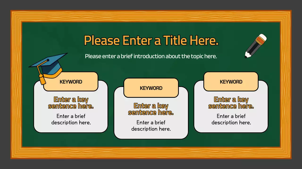 Green Traditional Education Guide Presentation