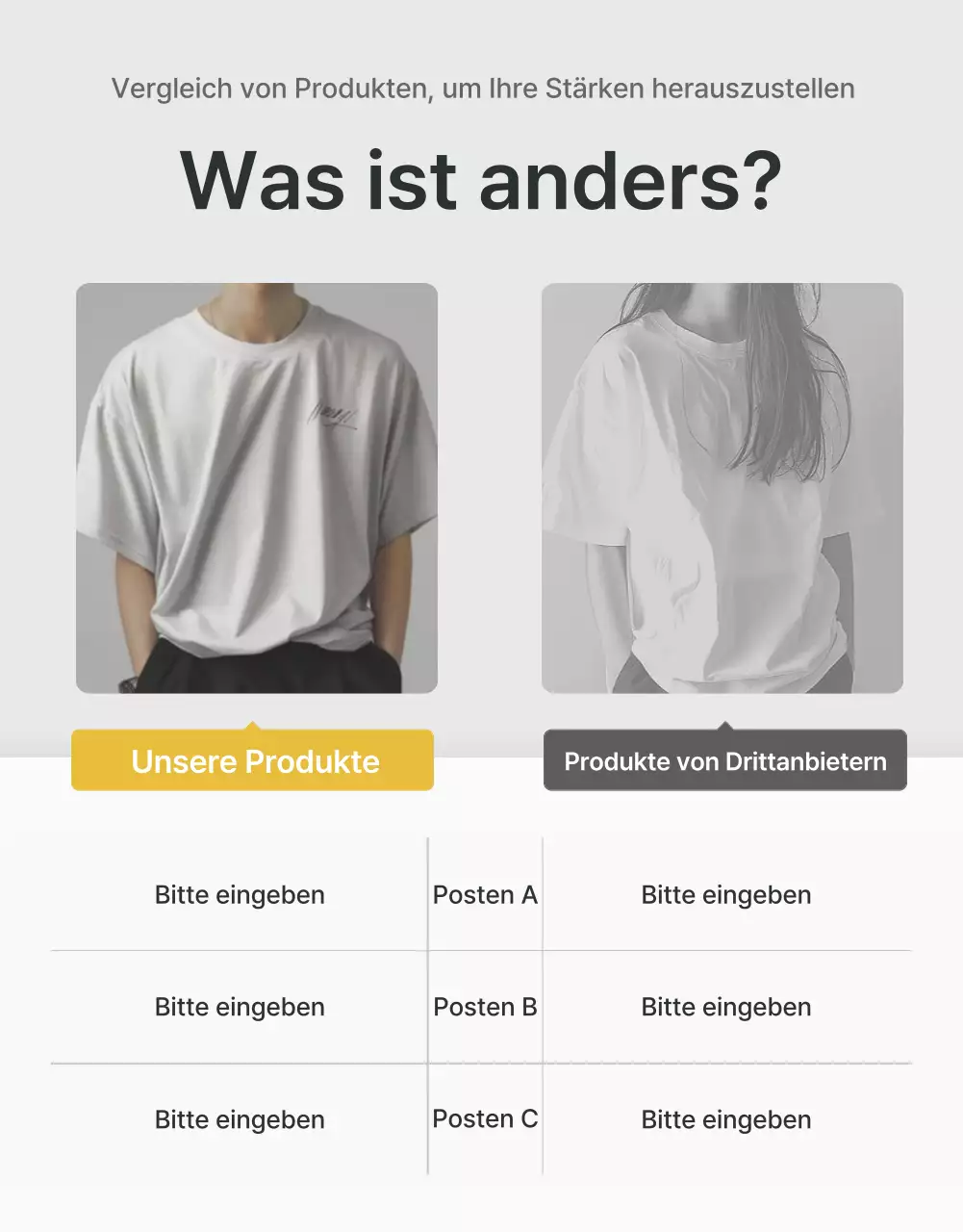 Werbekontrollstellen in einem trendigen Modezentrum in Grau und Hellblau