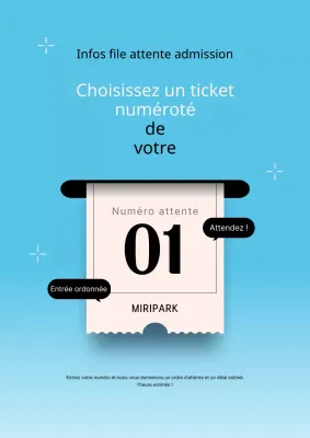 Plaque d'immatriculation minimaliste bleu clair et blanche - annonces d'attente