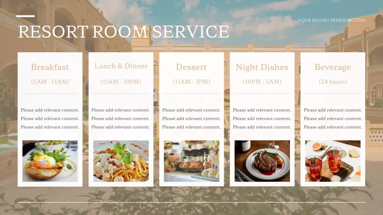 Beige Modern Resort Promotion Presentation