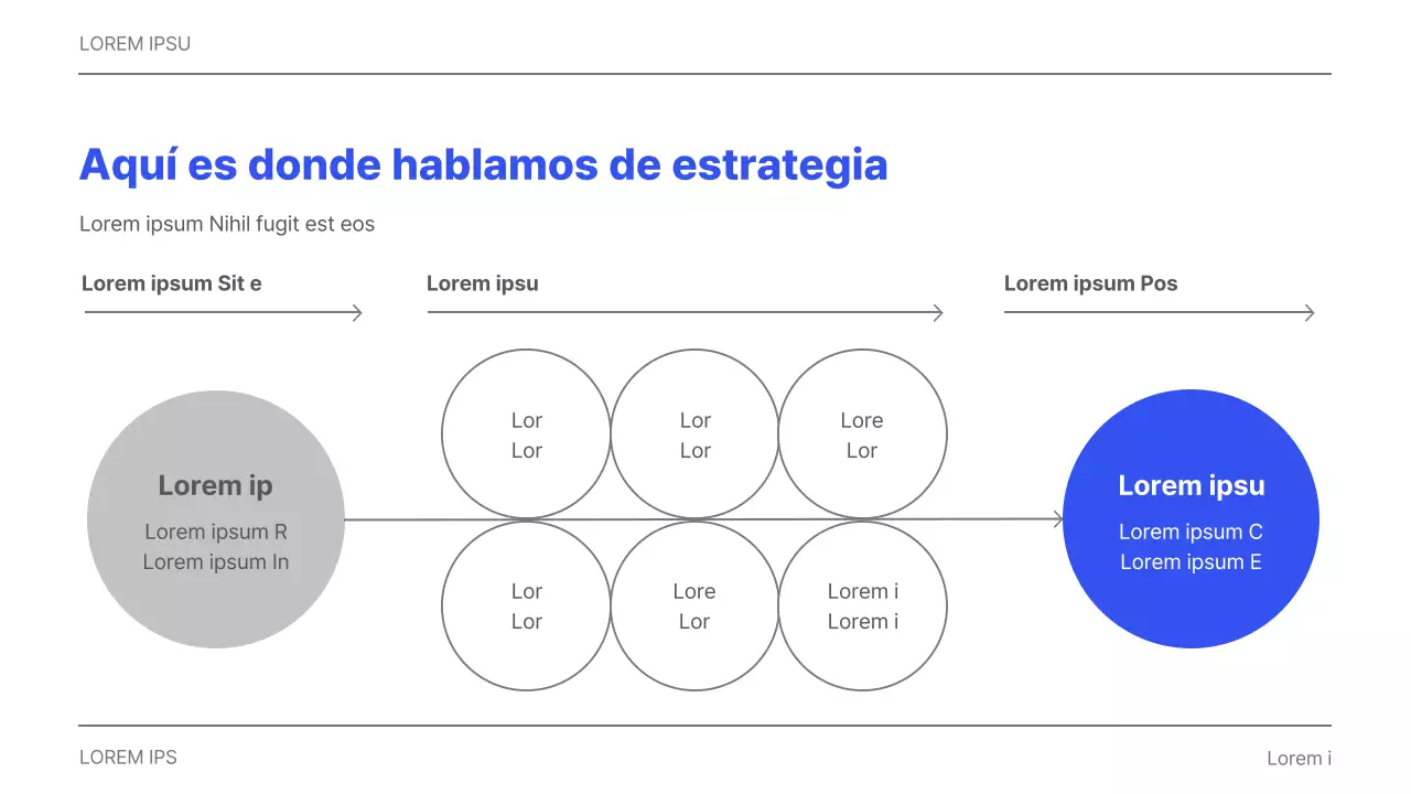Informe corporativo sencillo imprimible en gris y azul
