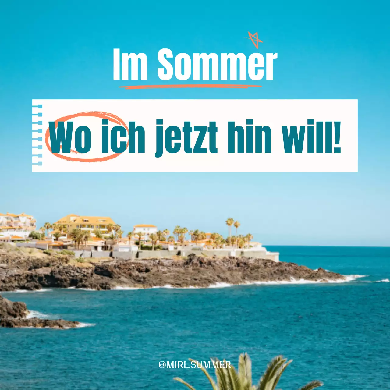 Eine moderne Sommer-Seefahrt-Post in Hellblau und Weiß