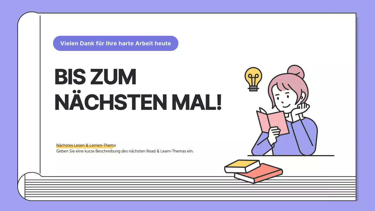 Einfache Lesetrainings in Lila und Schwarz