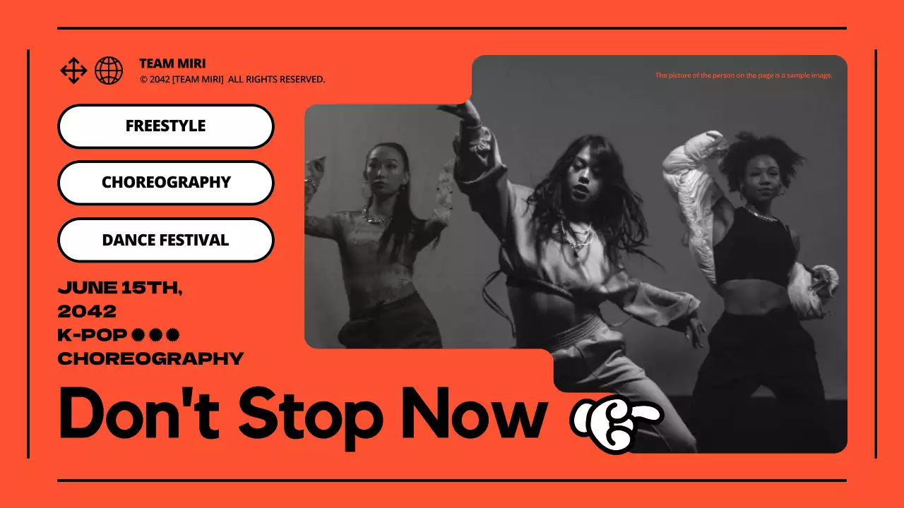 Promosi Festival Tari Orange Trendy Thumbnail YouTube