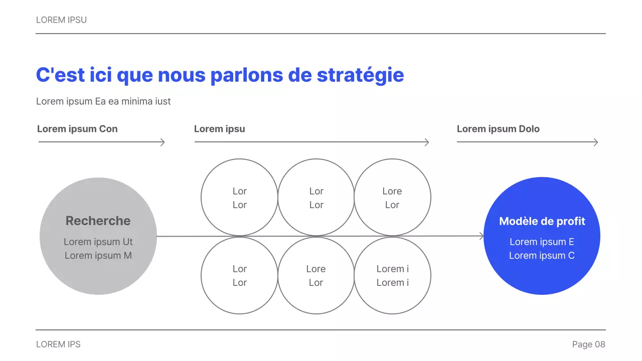 Rapport d'entreprise simple imprimable en gris et bleu
