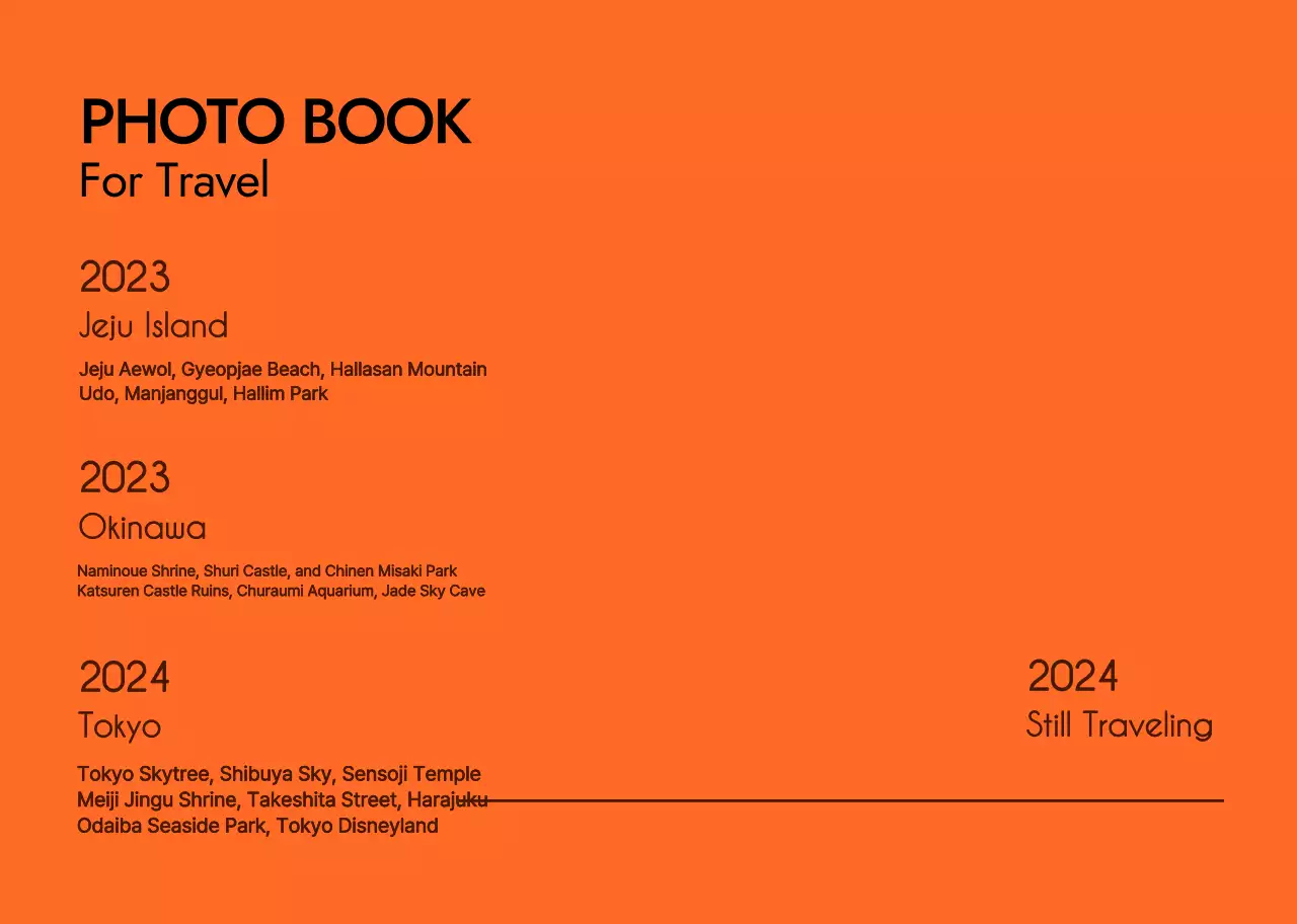 Buku foto lanskap pribadi dengan kesan sentimental