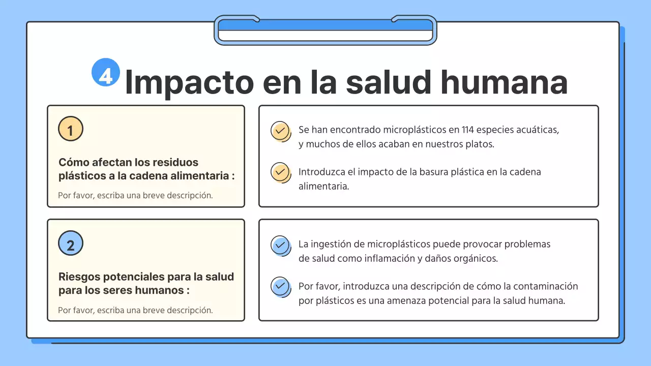 Un sencillo vídeo de formación azul y amarillo sobre cómo proteger nuestros océanos