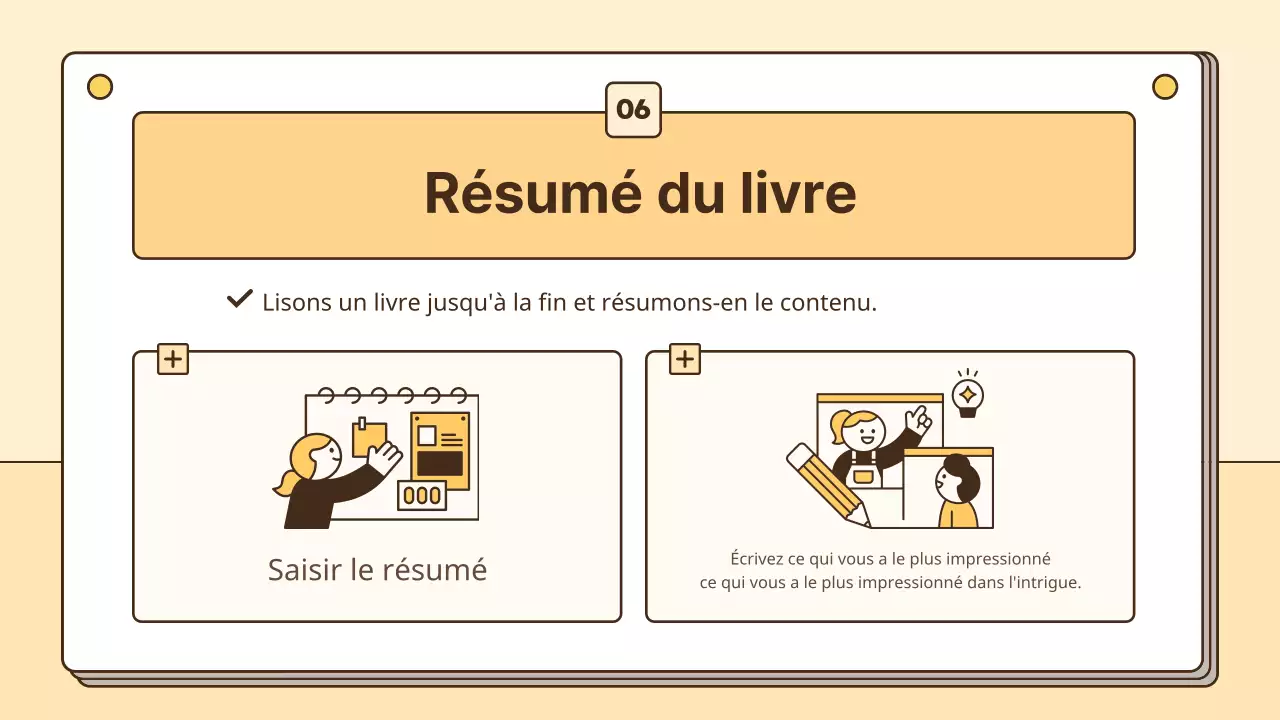 Ressources en lecture pour les élèves en jaune et blanc