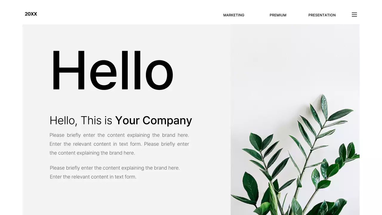 화이트 모던 브랜드 프리젠테이션