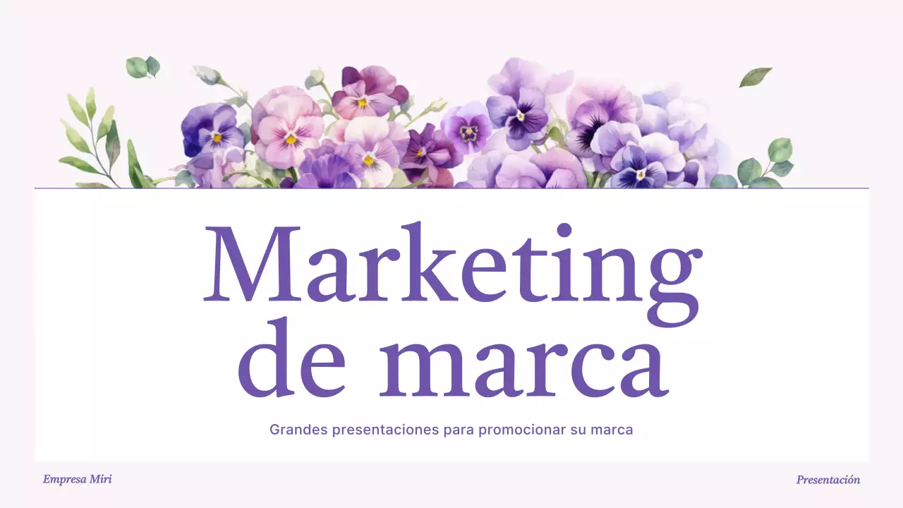 Una lujosa presentación de la marca en color púrpura