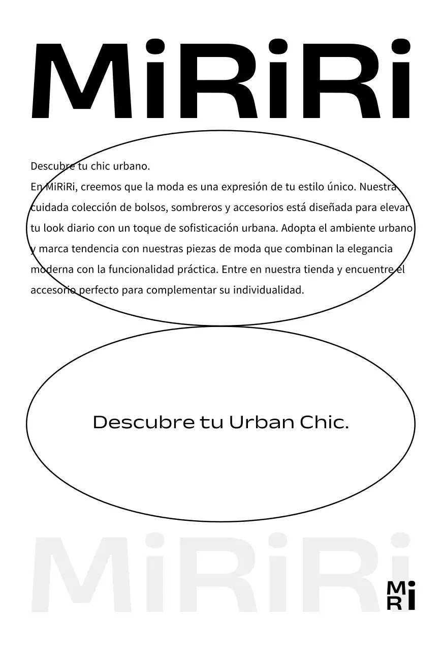 Tarjeta de marca del centro comercial Modern Chic