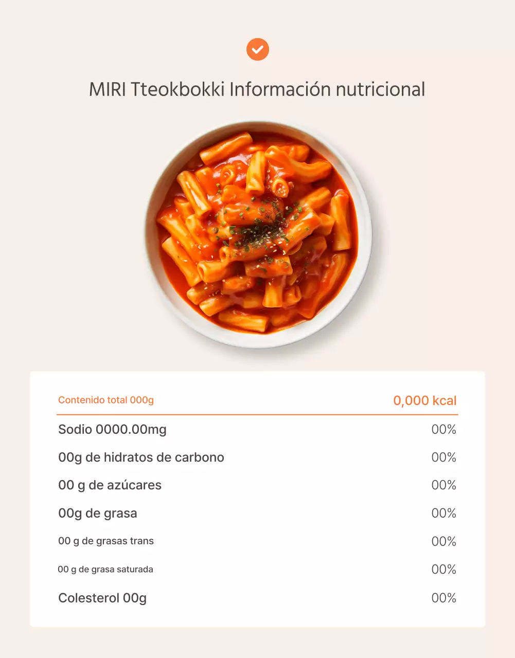 Promover los alimentos básicos del kit de comida naranja y marfil y en qué fijarse