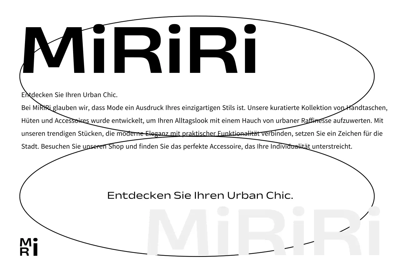 Modern Chic Shopping Mall Markenkarte