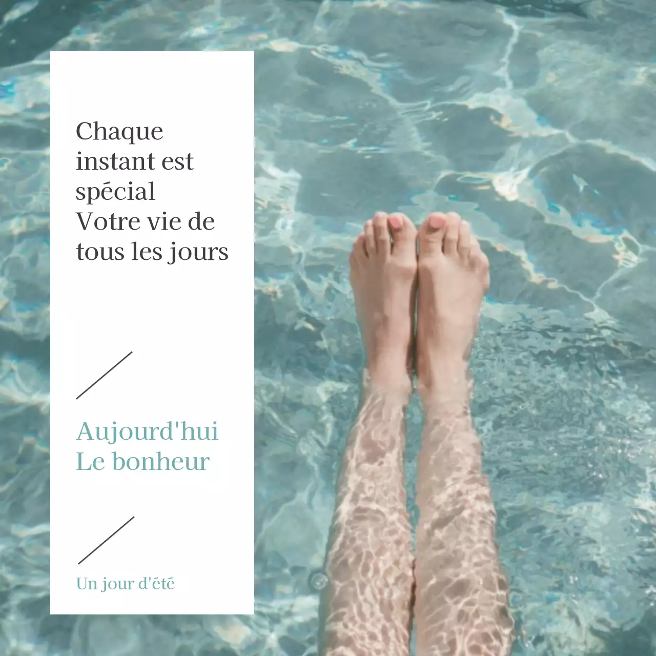 Publicité simple sur les médias sociaux en bleu clair et blanc