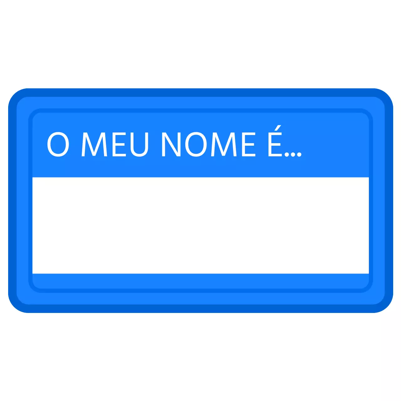 Design de crachá à moda antiga com texto que pode ser escrito