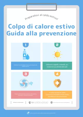 Semplice segnalibro termico blu e azzurro.