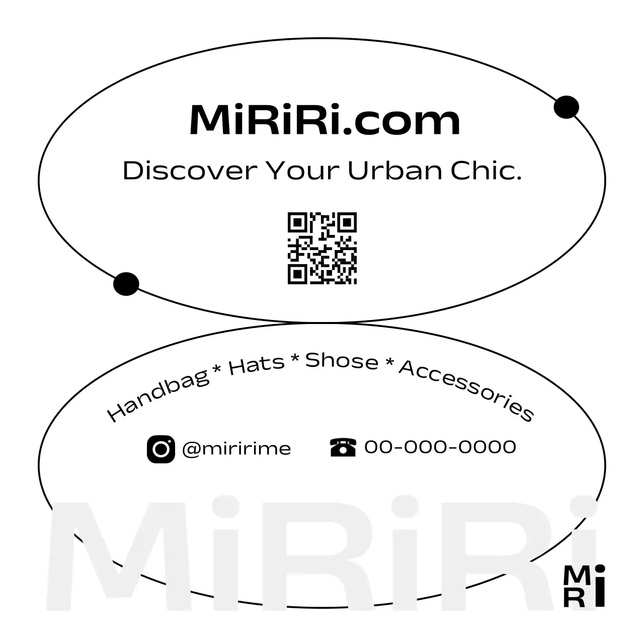 모던 시크 쇼핑몰 브랜드 카드