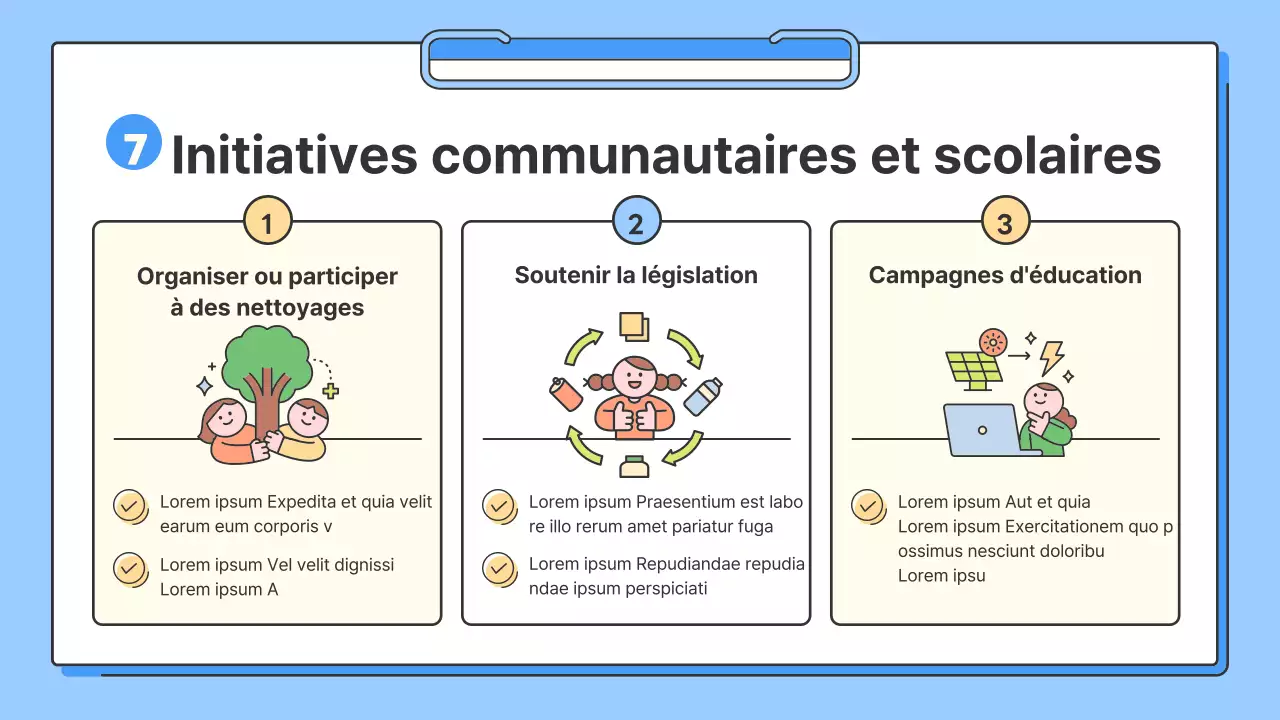 Une simple vidéo de formation sur la protection des océans en bleu et jaune