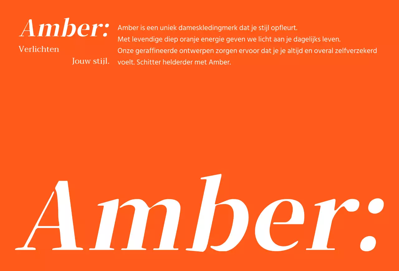 Oranje bedankkaart voor winkelcentrum