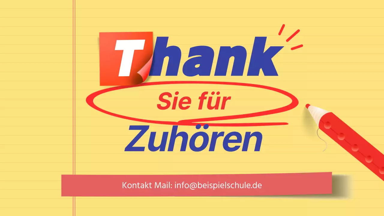 Ankündigungsinformationen in gelb und marineblau hervorgehoben