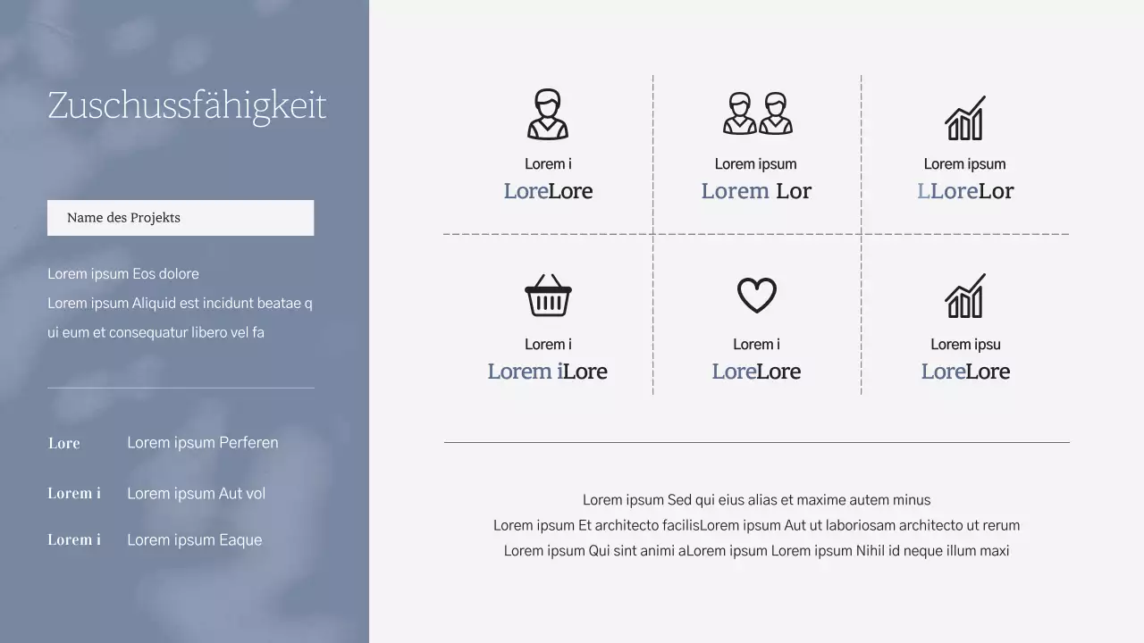 Marineblaue, einfache, professionelle Bewerbungsmappe für Vermarkter