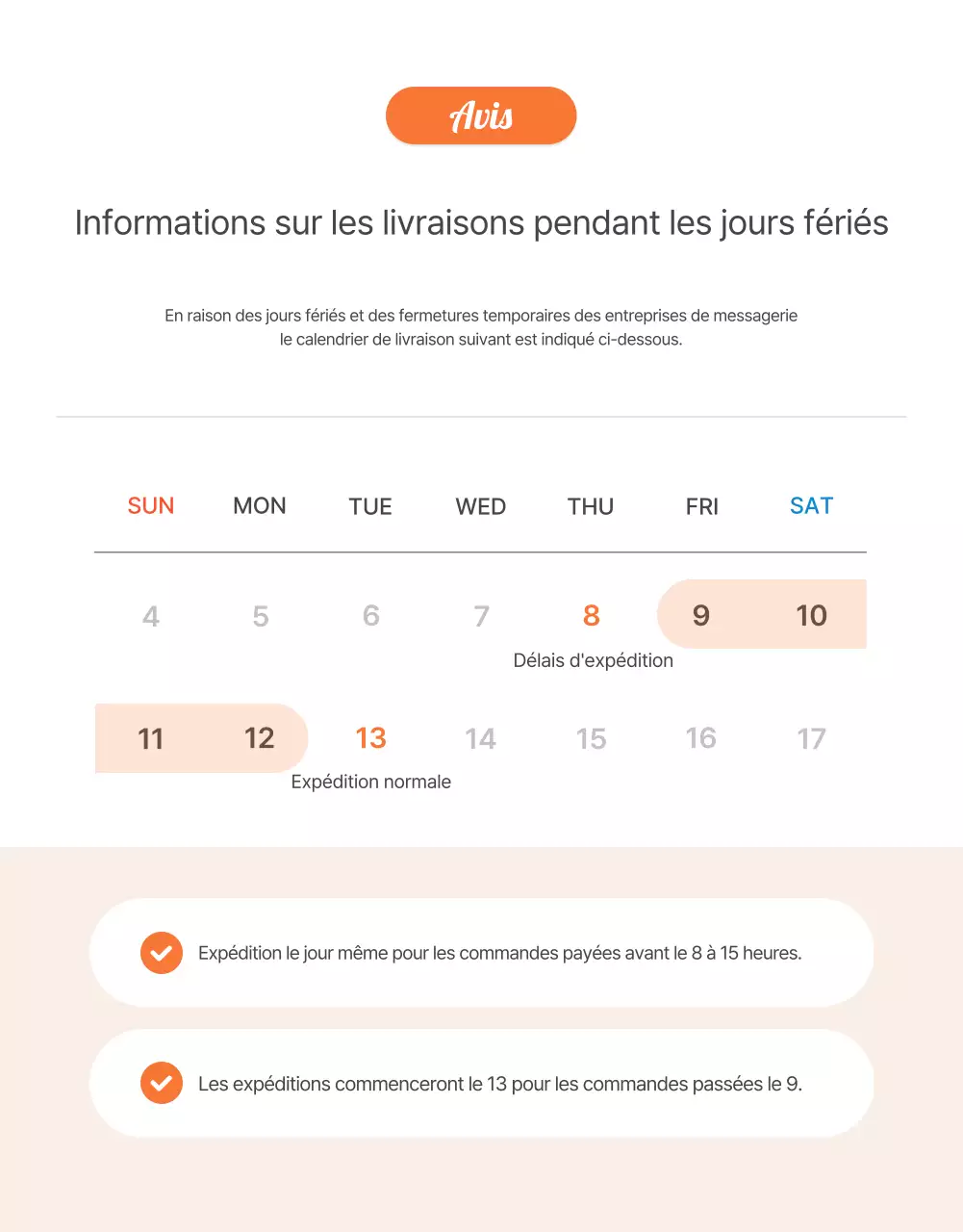 Promouvoir les aliments de base des kits de repas orange et ivoire et ce à quoi il faut faire attention