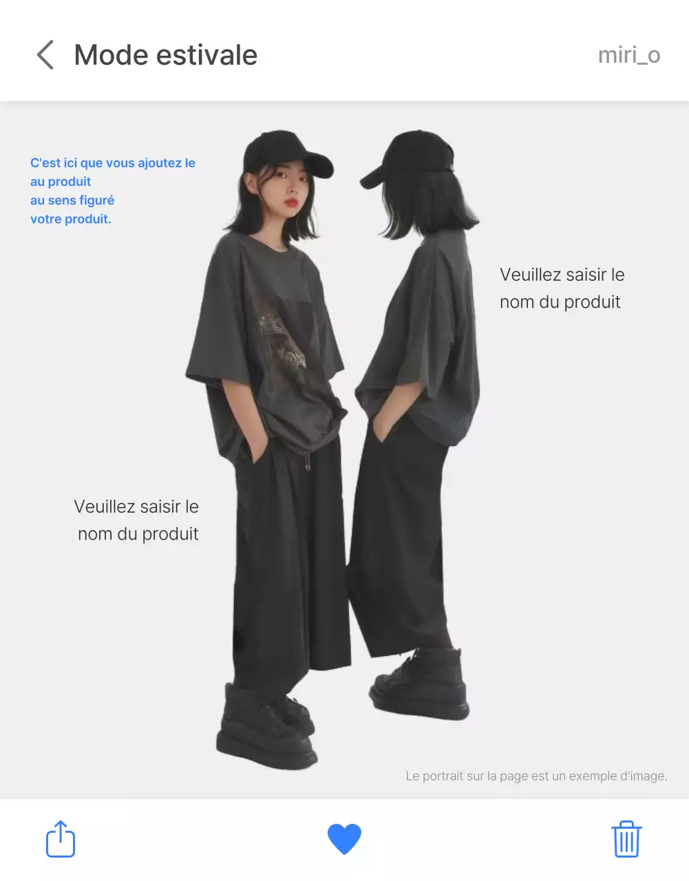 Faites la promotion de vos besoins en matière de mise en page de photos dans un centre commercial à la mode en gris et bleu clair.