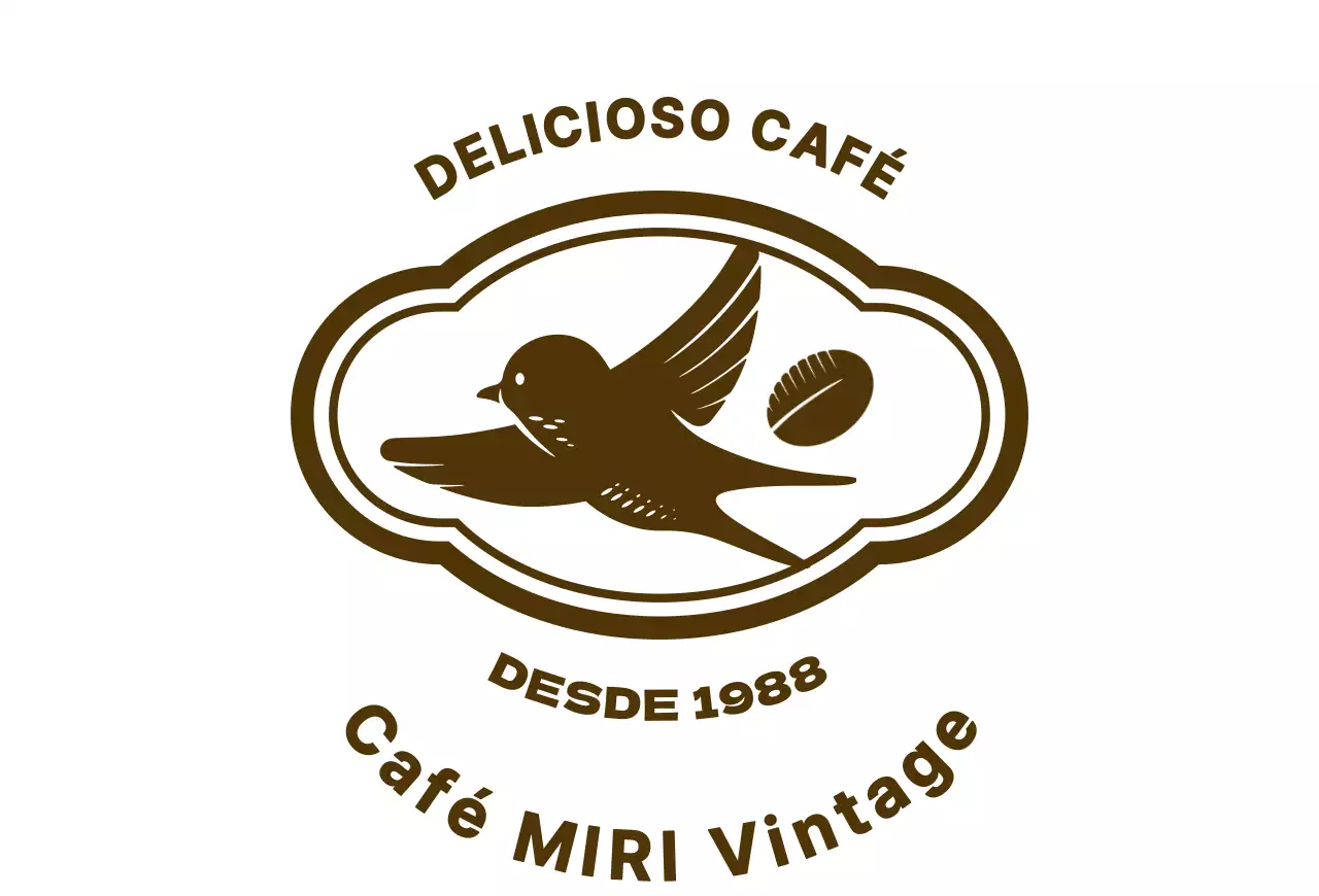 Café en grano con aire retro
