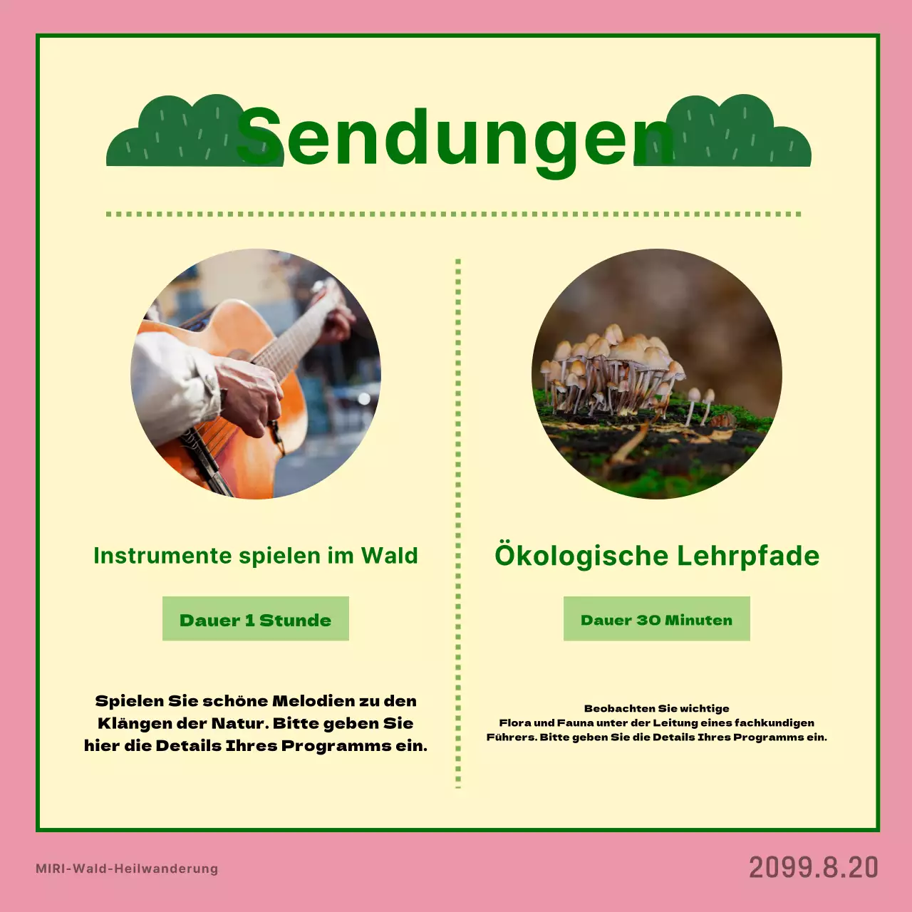 Förderung des Pink-Walk-Programms