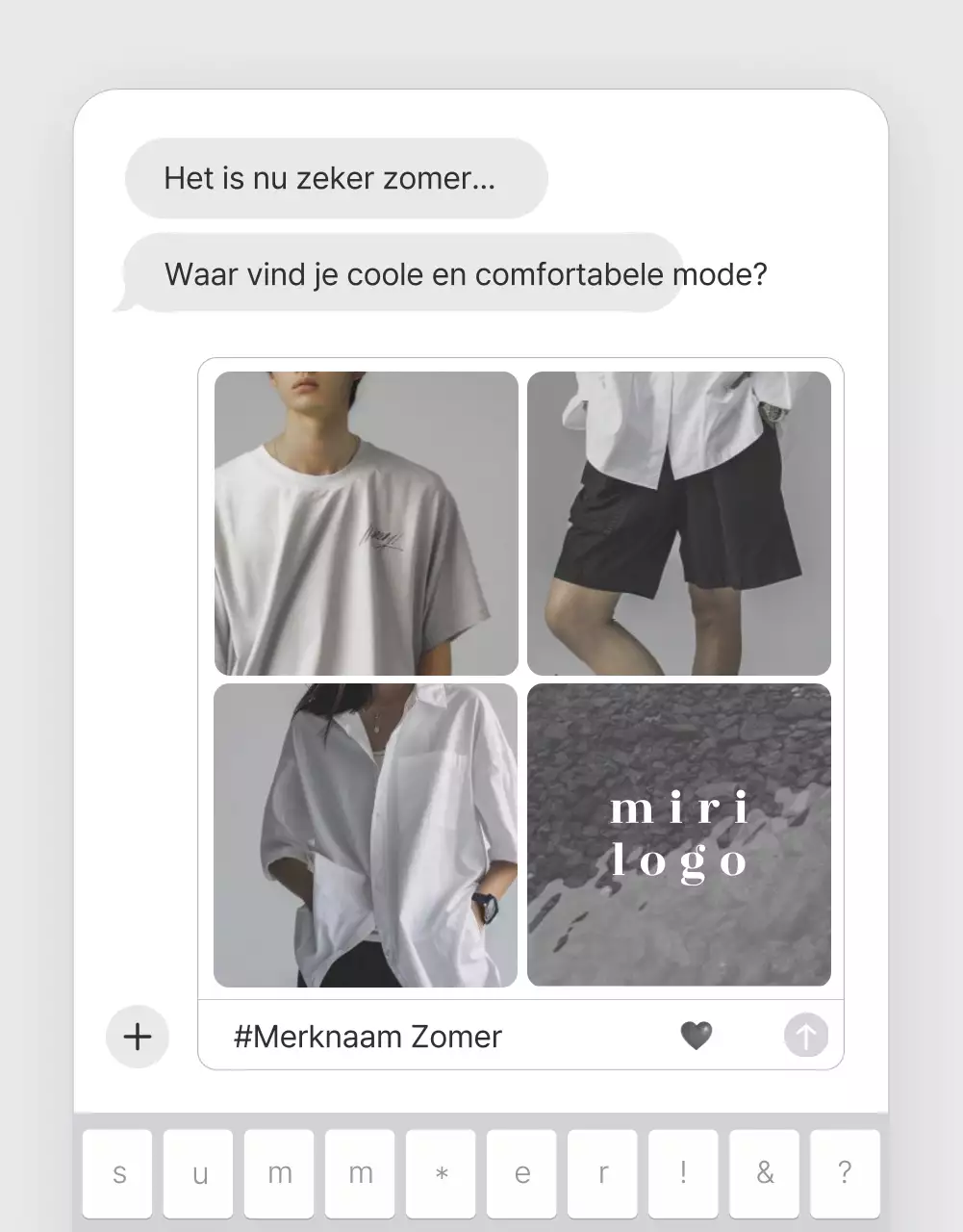 Promoot je intropagina in een trendy fashion mall in grijs en lichtblauw