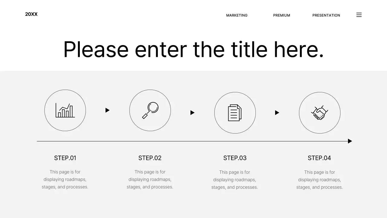 화이트 모던 브랜드 프리젠테이션