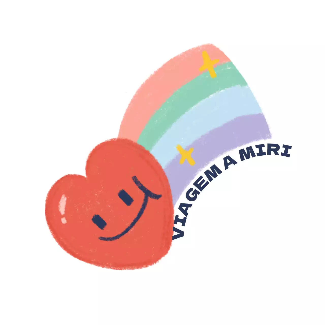 Ilustração multicolorida do arco-íris, conceito de mercadoria de agência de viagens
