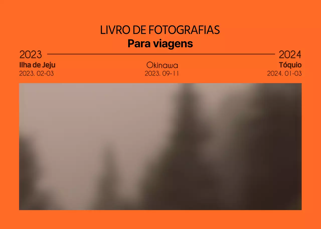 Um álbum fotográfico pessoal de paisagens com um toque sentimental