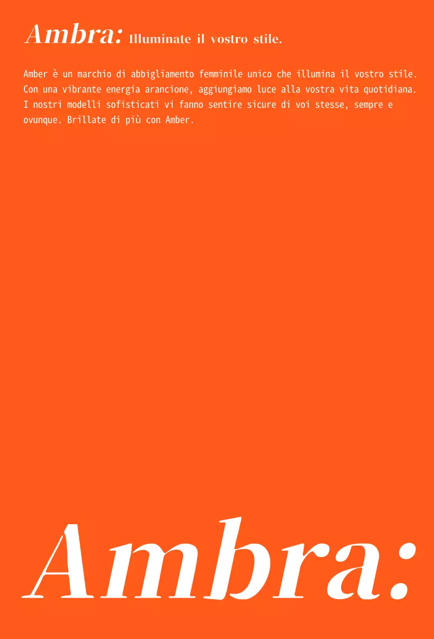 Biglietto di ringraziamento per centro commerciale arancione