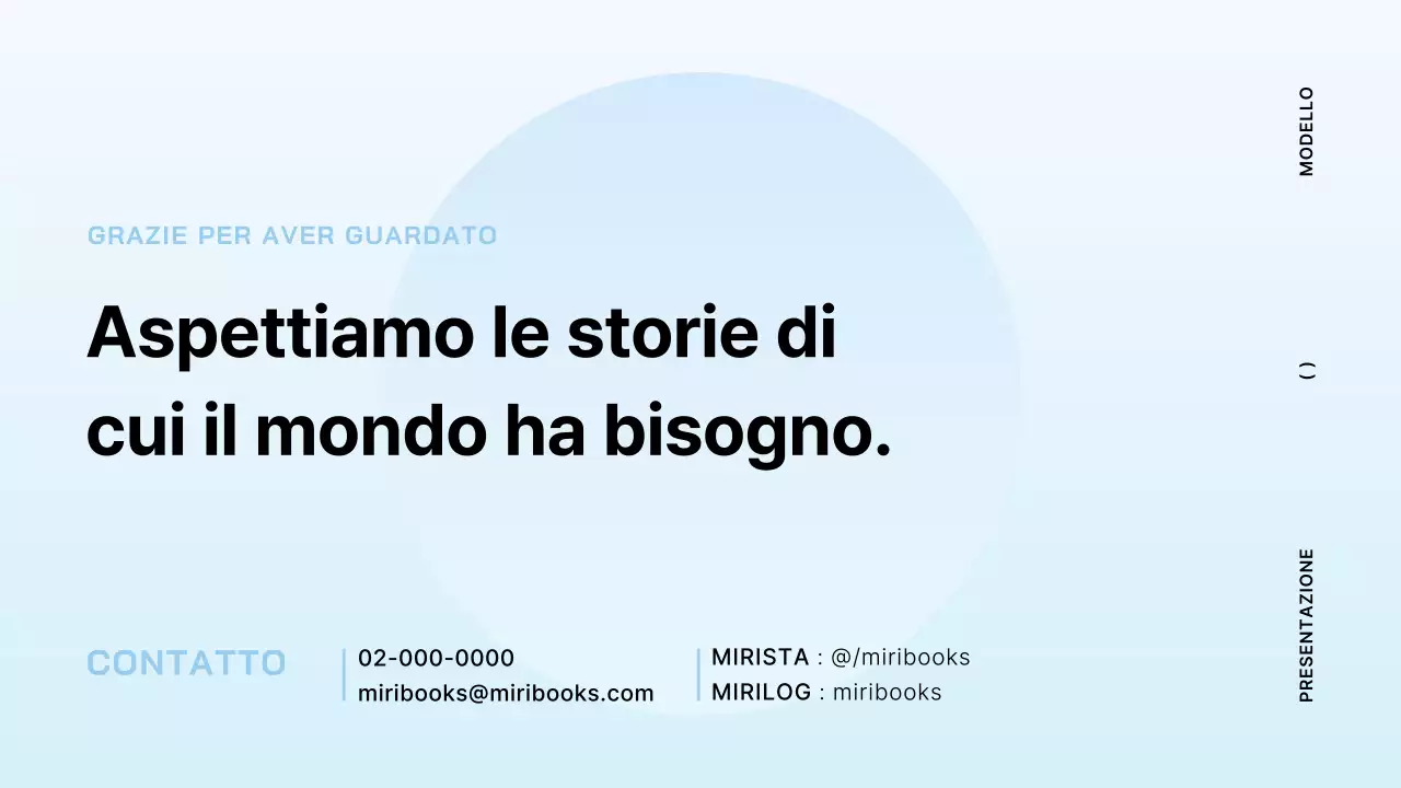 Proposta di libro minimalista in azzurro e menta