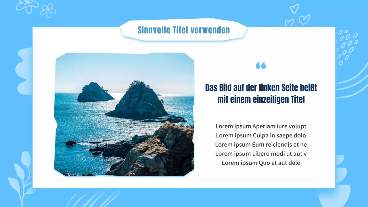 Eine kitschige, hellblau-weiße Präsentation eines Busan-Viertelführers